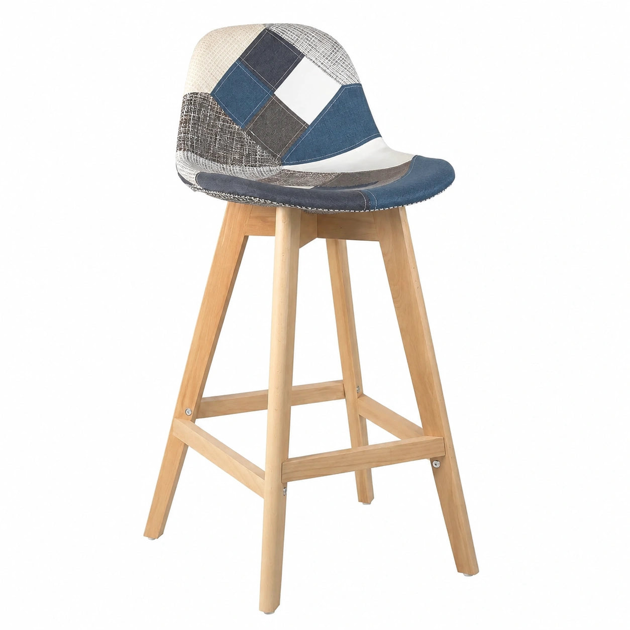 lot-de-2-chaises-de-bar-scandinaves-hauteur-67-cm-siege-tissu-patchwork-rembourre-pieds-en-hetre-luaqjh9785bk